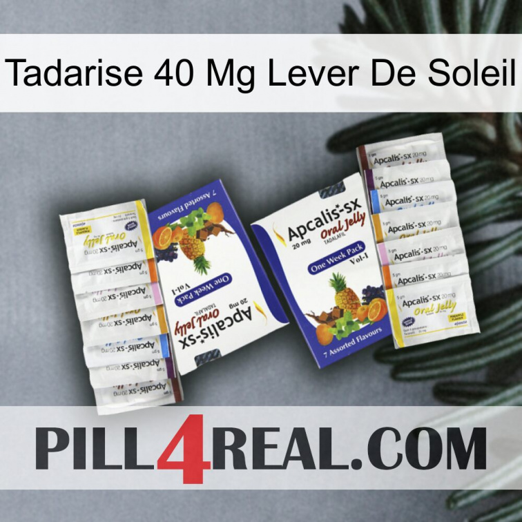 Tadarise 40 Mg Sunrise 12